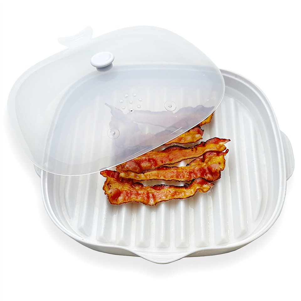 Food Grade PP Material Microwave Bacon Tray