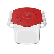 गर्मी प्रतिरोधी माइक्रोवेव बेकन ग्लास कुकर