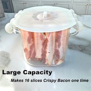 बड़ी क्षमता माइक्रोवेव बेकन ग्लास कुकर