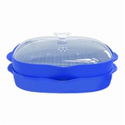 कवर के साथ माइक्रोवेव बेकन कुकर